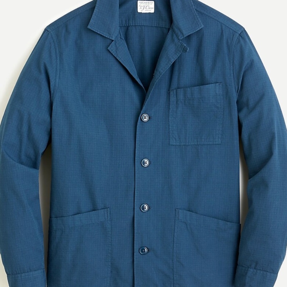 JCrew Wallace & Barnes camp collar shirt in lightweight ripstop